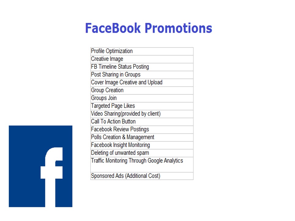 Facebook Promotion Company